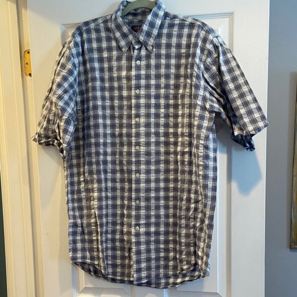 Vintage seersucker madras shirt LT